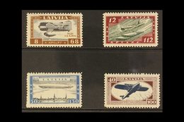 1933  Wounded Latvian Airmen Fund (second Issue) Complete IMPERF Set, SG 243B/246B Or Michel 228B/231B, Never Hinged Min - Latvia