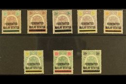 FEDERATED STATES  1900 Overprint Set On "Tigers", SG 1/8, Fine Mint, Odd Tone Spot.. (8 Stamps) For More Images, Please  - Other & Unclassified