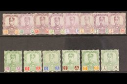 JOHORE  1918 - 20 Sultan Ibrahim Set Complete, SG 89/102, Very Fine Mint. (14 Stamps) For More Images, Please Visit Http - Sonstige & Ohne Zuordnung