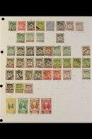 KELANTAN  1911-1980 MINT & USED COLLECTION On Leaves, Includes 1911-15 Vals To $5 Mint, 1921-28 Vals To $1 Mint, 1922 4c - Other & Unclassified