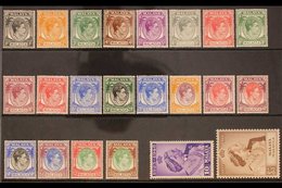 MALACCA  1947-1954 COMPLETE FINE MINT Run On Stock Cards, SG 1/38, Fine Mint, Very Fresh. (43 Stamps) For More Images, P - Sonstige & Ohne Zuordnung