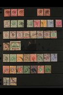 PERAK  1884-1935 USED COLLECTION On A Stock Page, All Different, Includes 1884-91 2c Opts (x3 Incl SG 20), 1887-89 1c On - Other & Unclassified