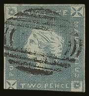 1859  2d Blue, "Lapirot", Early Impression In An Unusual Milky Blue Shades (another Example In Kanai Collection), SG 37, - Maurice (...-1967)