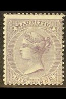 1863  6d Dull Violet, Wmk CC, SG 63, Fine Mint, Centered Low. Scarce Stamp. For More Images, Please Visit Http://www.san - Mauritius (...-1967)