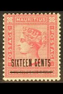 1883  16c On  17c Rose, SG 115, Very Fine And Fresh Mint. For More Images, Please Visit Http://www.sandafayre.com/itemde - Mauritius (...-1967)