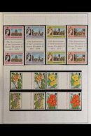 1976-1983 COMPREHENSIVE NEVER HINGED MINT COLLECTION  In Hingeless Mounts On Leaves, Highly COMPLETE For The Period Incl - Montserrat