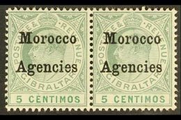 1905  5c Grey Green And Green, Horizontal Pair One Showing The Variety "cd Sideways", SG 24a, Fine Mint. For More Images - Altri & Non Classificati
