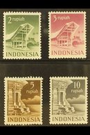 INDONESIA  1949-50 2r Grey-green, 3r Purple, 5r Chocolate & 10r Grey-black (SG 567A/70A, NVPH 384/87), Superb Mint, Fres - Altri & Non Classificati