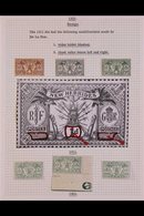 ENGLISH 1925 ISSUE - STUDY COLLECTION  Written Up On Pages, Mint Or Fine Used Incl. The Basic Set, Plus A Range Of Frame - Andere & Zonder Classificatie