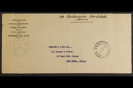 ENGLISH  1932 (June) Printed "CONDOMINIUM DES NOUVELLES-HEBRIDES/SERVICE DES POSTES" Bilingual Envelope, Endorsed At Top - Sonstige & Ohne Zuordnung