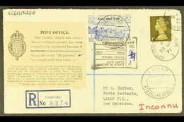 ENGLISH  1972 Inward Envelope Registered From England To Lamap, Where Some Seven Months Later A 20c Postage Due Stamp Ap - Altri & Non Classificati