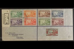 FRENCH  1929 (Jan) An Attractive And Neat Envelope Registered To England, Bearing 1938 Set To 1f Tied Port Vila Cds's, A - Andere & Zonder Classificatie