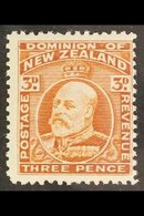 1909 - 16  3d Chestnut, Line Perf 14, Ed VII, SG 395, Very Fine Never Hinged Mint. For More Images, Please Visit Http:// - Other & Unclassified