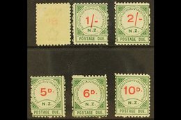 POSTAGE DUE 1899  Type I 8d (showing 2nd Off-set Impression Of The Red On Reverse), 1s And 2s, Small "D" 5d, 6d And 10d, - Andere & Zonder Classificatie