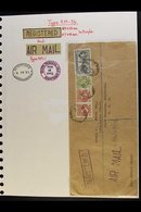 COMMERCIAL AIRMAIL COVERS  1951-57 Attractive Group Of Mostly Registered Covers Bearing A Range Of Values To KGVI 2s6d,  - Nigeria (...-1960)