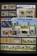 1980-2007 HIGHLY COMPLETE NHM COLLECTION.  A Beautiful Collection With Over A Hundred Complete Commemorative & Definitiv - Norfolk Eiland