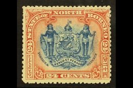 1897  24c Blue And Lake, Corrected Inscription, SG 111, Fine Mint. For More Images, Please Visit Http://www.sandafayre.c - North Borneo (...-1963)