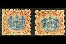 1897  CORRECTED INSCRIPTIONS 24c Perf 13½-14, SG 111, Plus 24c Perf 14½-15, SG 111b, Fine Mint. (2 Stamps) For More Imag - Nordborneo (...-1963)