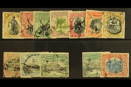 1897-1902  Pictorial 1c To 18c, Corrected Inscriptions 18c And 24c, SG 110/111, Fine CDS Used. (12 Stamps) For More Imag - Borneo Del Nord (...-1963)