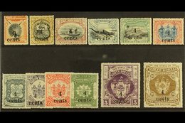 1904-05  Surcharged Set, SG 146/157, Mostly Very Fine Mint (12 Stamps) For More Images, Please Visit Http://www.sandafay - Noord Borneo (...-1963)