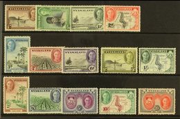 1945  Pictorial Definitive Set, SG 144/57, Never Hinged Mint (14 Stamps) For More Images, Please Visit Http://www.sandaf - Nyassaland (1907-1953)