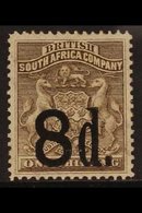 1892  8d On 1s Grey-brown, SG 17, Fine Mint With Large Part Gum. For More Images, Please Visit Http://www.sandafayre.com - Sonstige & Ohne Zuordnung
