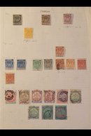 1892-1952 'OLDE TYME' COLLECTION  On Leaves, Mint And Used, Includes RHODESIA 1892-93 1s, 2s6d (unused) & 5s Mint, 1892- - Sonstige & Ohne Zuordnung
