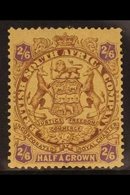 1896-97  2s.6d. Brown And Purple On Yellow Arms, Die II SG 48, Fine Mint. For More Images, Please Visit Http://www.sanda - Other & Unclassified