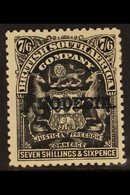 1909-12  7s.6d. Black, Arms Overprinted, SG 111, Very Fine Mint. For More Images, Please Visit Http://www.sandafayre.com - Other & Unclassified