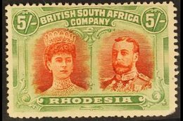 1910-13  5s Crimson & Yellow Green "Double - Head", SG 160a, Mint, Lightly Hinged With Minor Perf Damage. Cat £300 For M - Sonstige & Ohne Zuordnung