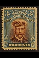 1913-19  3s Brown And Blue Admiral, Die II Perf. 14, SG 236b, Fine Mint. For More Images, Please Visit Http://www.sandaf - Sonstige & Ohne Zuordnung