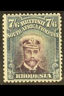 1913-19  7s6d Blackish Purple & Slate-black, Die II, Perf.15, SG 252, Very Fine Mint. For More Images, Please Visit Http - Other & Unclassified