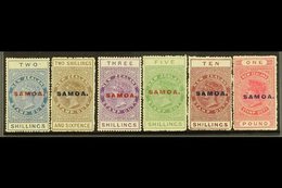 1917-24  Postal Fiscal P14½  X 14 Set, SG 127/32, Fine Mint (6 Stamps) For More Images, Please Visit Http://www.sandafay - Samoa