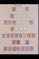 1872-1935 OLD-TIME MINT COLLECTION  On Old Imperial Printed Album Pages, Includes 1872-3 Wmk CC Sideways P12½ 1d & 1s Un - Sierra Leone (...-1960)