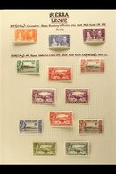 1937-84 SUPERB MINT COLLECTION WITH COMPLETE DEFINITIVE SETS  A Beautifully Written Up Collection On Pages, Includes 193 - Sierra Leone (...-1960)