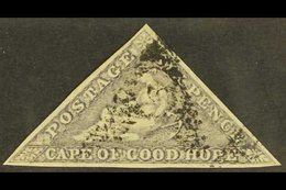 CAPE  1855-63 6d Slate-lilac On Blued Paper, SG 7c, Fine Used, Three Margins, Cat.£500. For More Images, Please Visit Ht - Unclassified