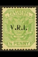 TRANSVAAL  LYDENBURG British Occupation 1900 ½d Green With Local "V.R.I." Opt, SG 1, Mint Large Part OG With A Couple Of - Non Classés