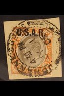 TRANSVAAL  RAILWAY OFFICIAL STAMPS 1905 6d Black And Orange-brown With "C.S.A.R." Overprint, SG RO8, Very Fine Used On P - Non Classés