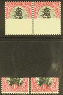 1930-44  1d Type I, Wmk Upright, JOINED PAPER, Union Handbook V53, SG 43, Very Fine Used, The Lower Part Of The Join Has - Ohne Zuordnung