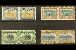 1927-30  "S.W.A." Overprinted Pictorial Top Values, 1s To 10s, SG 64/67, Fine Mint Horizontal Pairs. (4 Pairs) For More  - Südwestafrika (1923-1990)