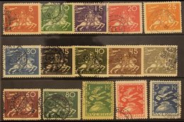 1924  UPU Complete Set, Mi 159/73, SG 161/75, Fine Used (15 Stamps) For More Images, Please Visit Http://www.sandafayre. - Andere & Zonder Classificatie