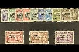 1952  KGVI Definitives Complete Set, SG 1/12, Very Fine Mint, Most Values (including 5s And 10s) Never Hinged. (12 Stamp - Tristan Da Cunha