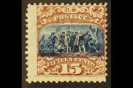 1869  15c Brown & Blue, Type II, Scott 119, SG 121, Unused, No Gum. Fresh Colours And Full Perfs. For More Images, Pleas - Sonstige & Ohne Zuordnung
