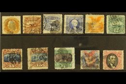 1869  Complete Definitives Set To 90c Lincoln, Includes Both Types Of 15c, Scott 112/22, SG 114/24, Used, 30c Has Been R - Sonstige & Ohne Zuordnung