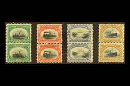 1901  Pan-American Exposition 1c, 2c 5c And 10c (Scott 294/95, 297 & 299, SG 300/01, 303 & 305) In Fine Mint Vertical Pa - Other & Unclassified