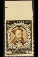 1946  75c Sepia & Black "St Ignatius Of Loyola" IMPERF AT TOP VARIETY, Sass 113d, Never Hinged Mint For More Images, Ple - Other & Unclassified