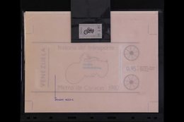 1983 STAMP DESIGN COMPOSITION  1983 0.95c Transport - Cleveland Motorcycle (Scott 1292, SG 2493) - Design For Frame And  - Venezuela