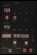 OFFICIALS  COLLECTION - Mostly Used, Presented On Large Pages, We See ARMY OFFICIAL 1896-1901 All Values Used, ½d Vermil - Andere & Zonder Classificatie