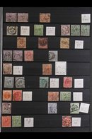 PERFINS  1860's-1940's Interesting Collection Of Used Stamps With Various Private COMMERCIAL PERFINS Arranged In Alphabe - Other & Unclassified