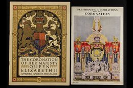CORONATION SOUVENIR PROGRAMME & BOOKLETS.  1937 'Selfridge's Decorations For The Coronation' Colour Illustrated Booklet, - Sonstige & Ohne Zuordnung
